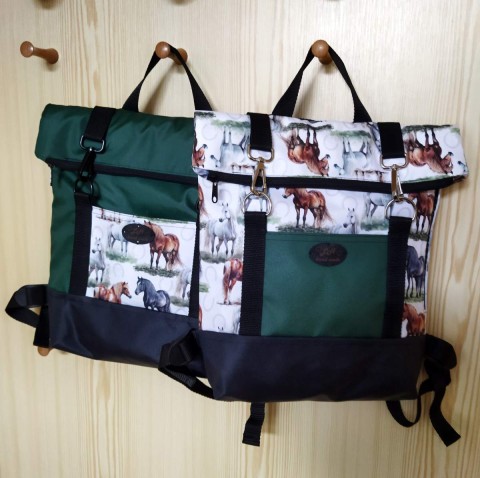 Partnerské batůžky- koňské dárek batůžek dáreček batoh praktický do města pro maminku pro volný čas na výlet nepromokavý pro tátu 