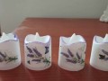 Led svíčky dekorované  sada 4 kusů